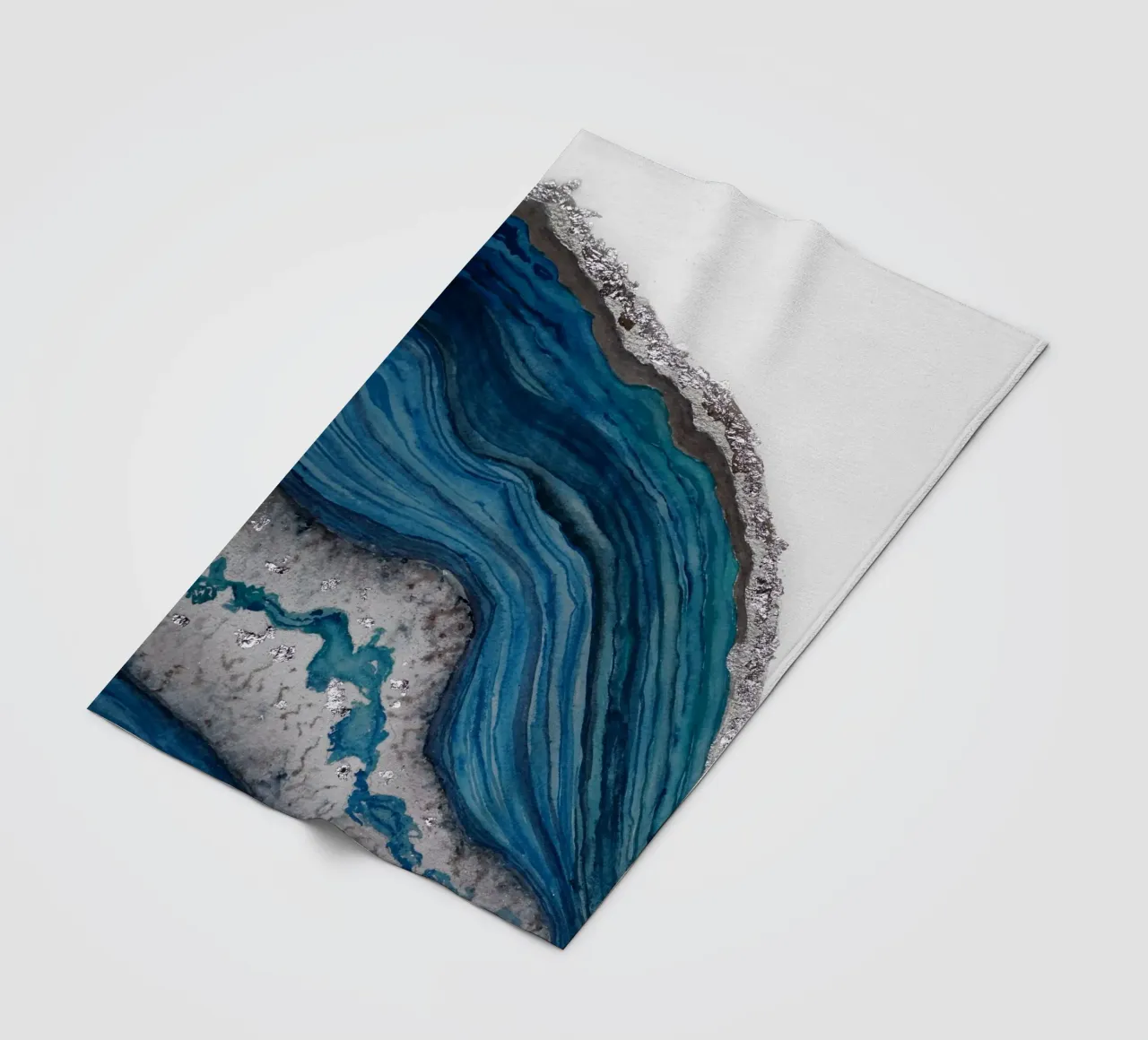 Agate Fleecedecke von Eva Nev Watercolor