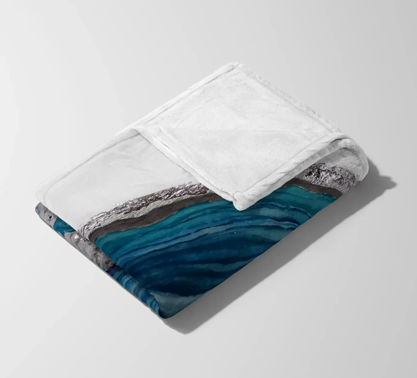 Agate fleece blanket by Eva Nev Watercolor