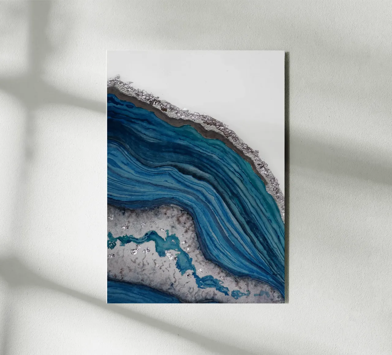 Agate forex plate by Eva Nev Watercolor