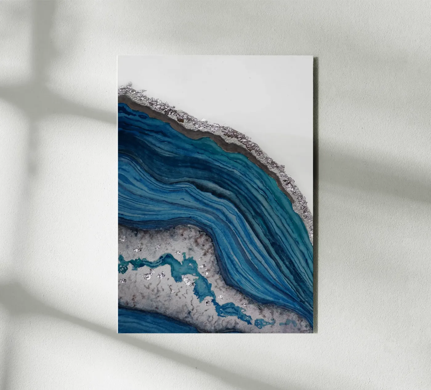 Agata alluminio dibond da Eva Nev Watercolor