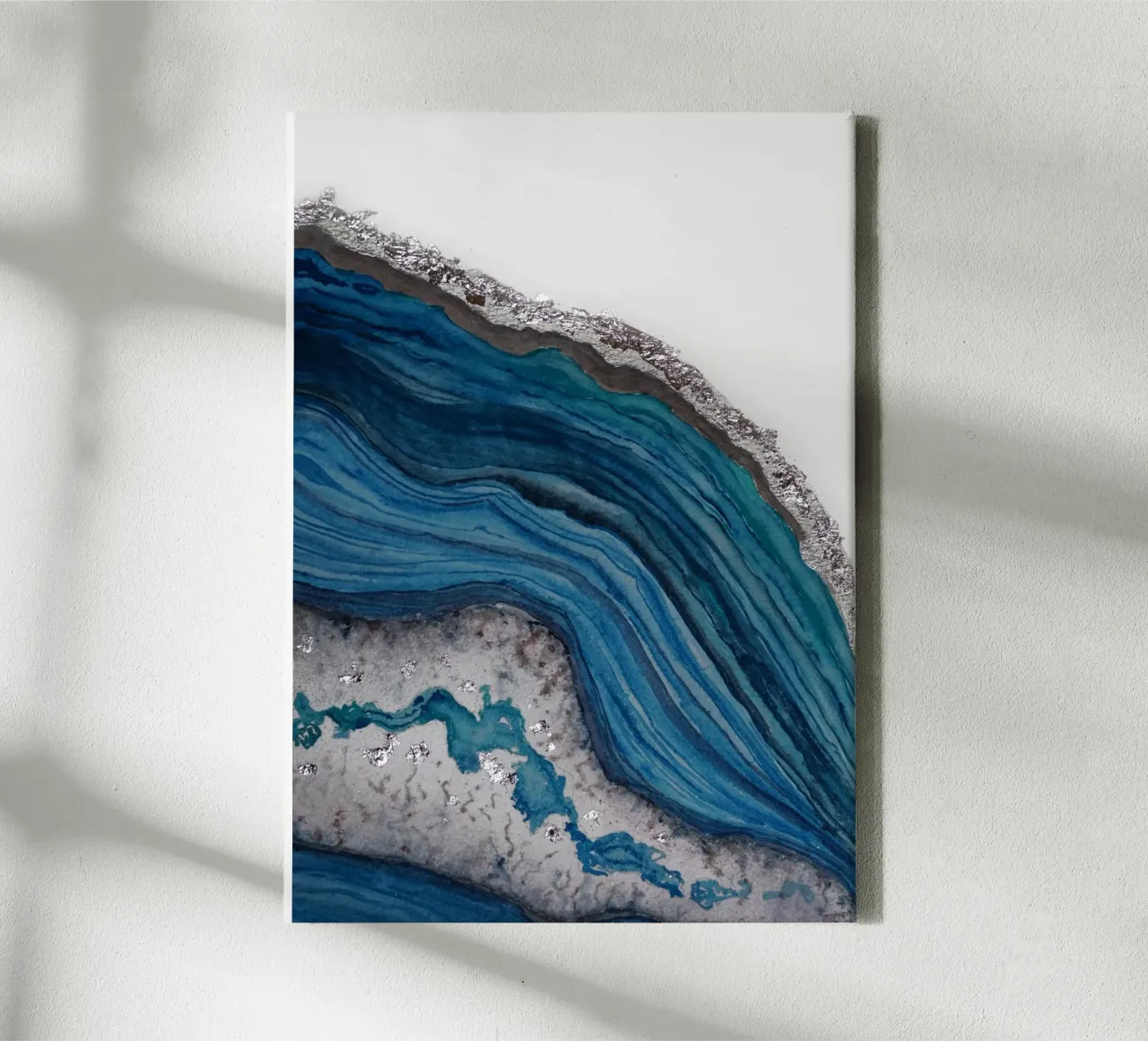 Agate canvas by Eva Nev Watercolor