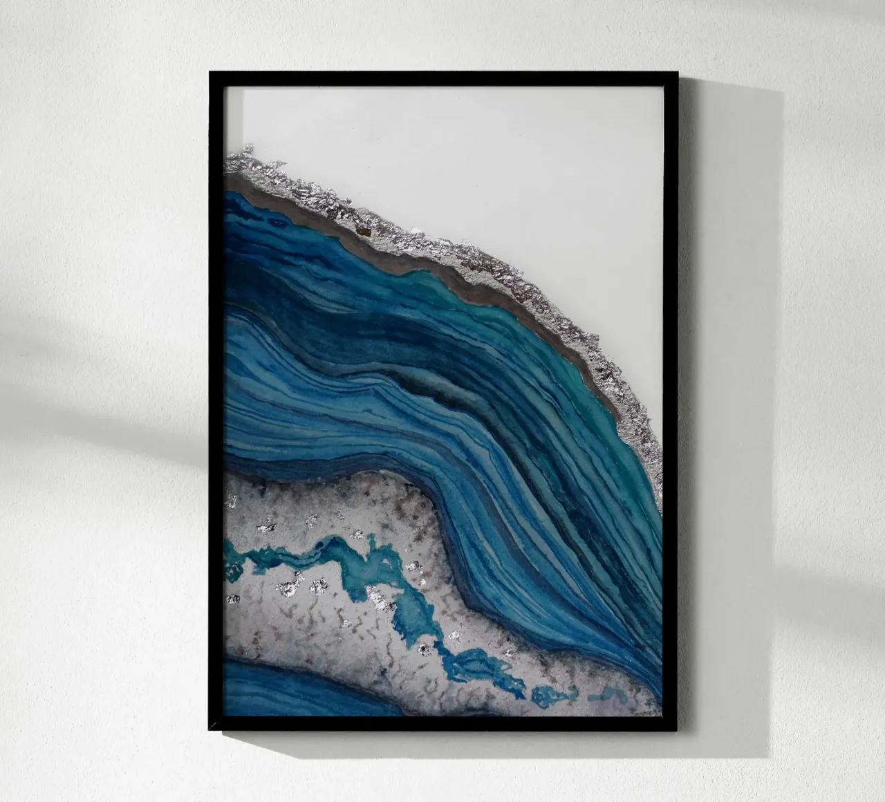 Agata poster con telaio in legno da Eva Nev Watercolor