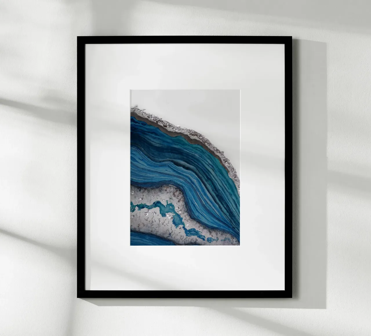 Agata poster con telaio in legno da Eva Nev Watercolor