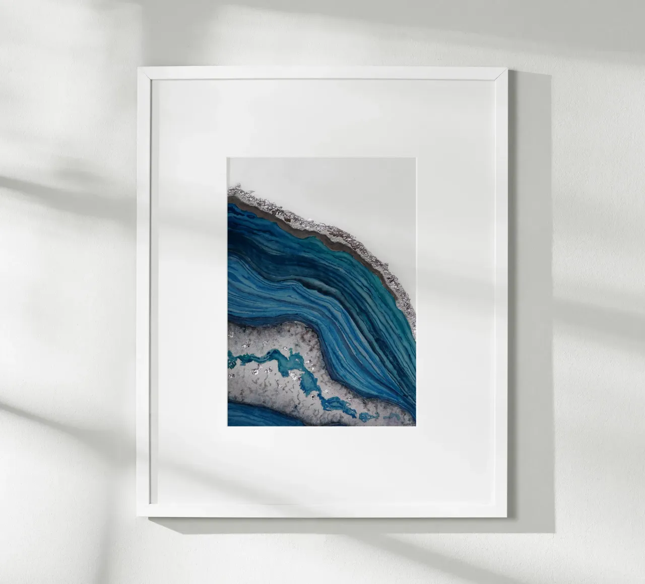 Agata poster con telaio in legno da Eva Nev Watercolor