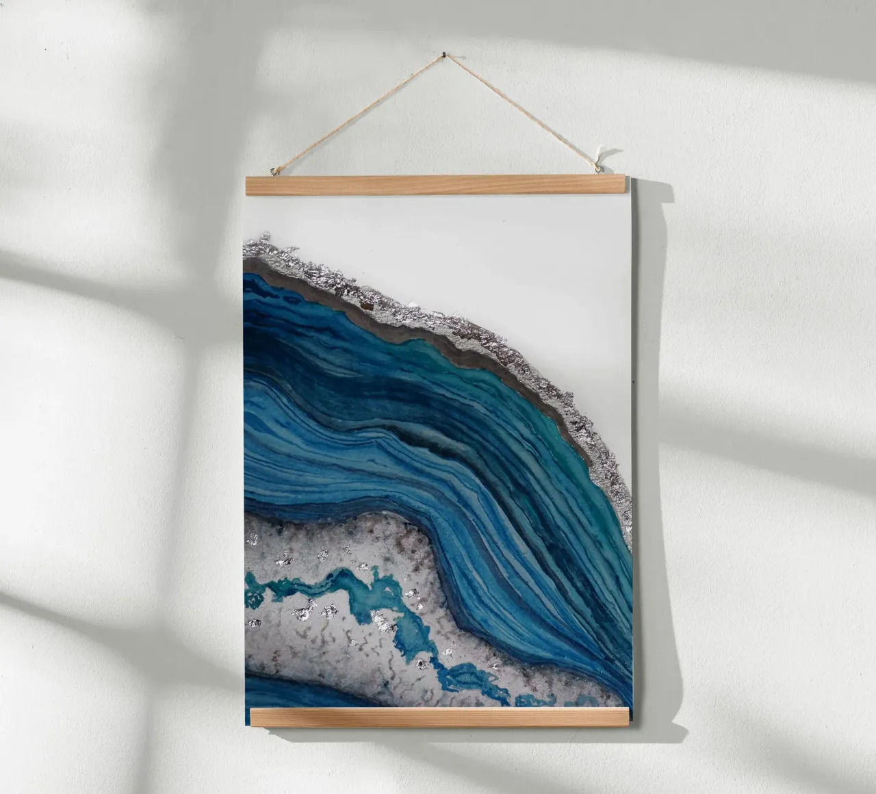 Agata poster con telaio in legno da Eva Nev Watercolor