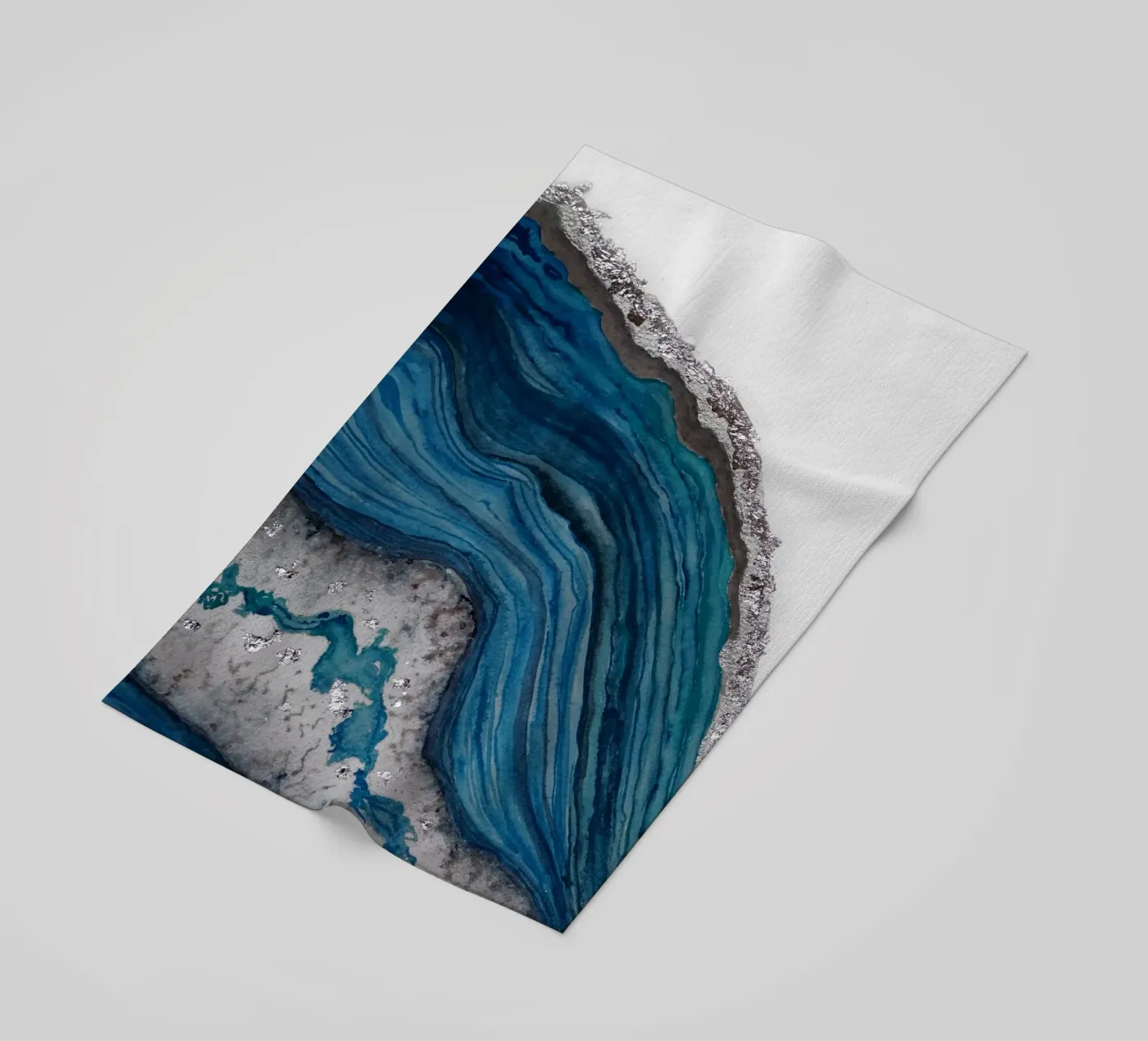 Agate beach towel by Eva Nev Watercolor