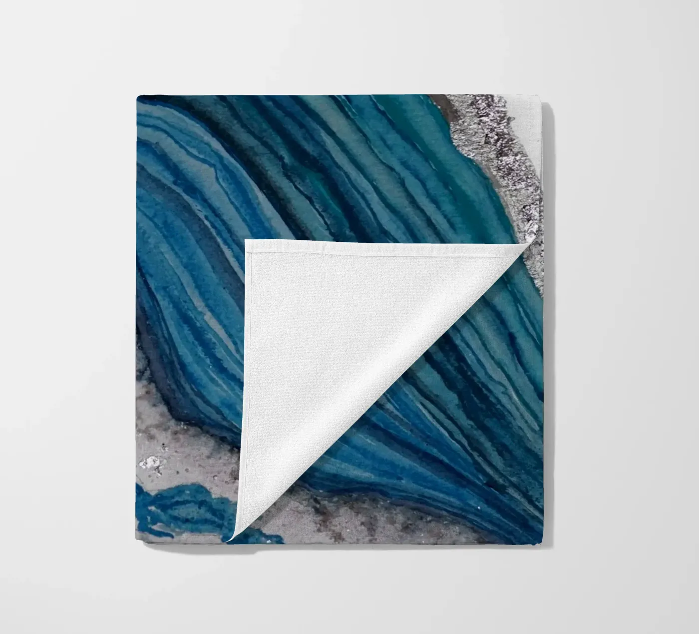 Agate beach towel by Eva Nev Watercolor