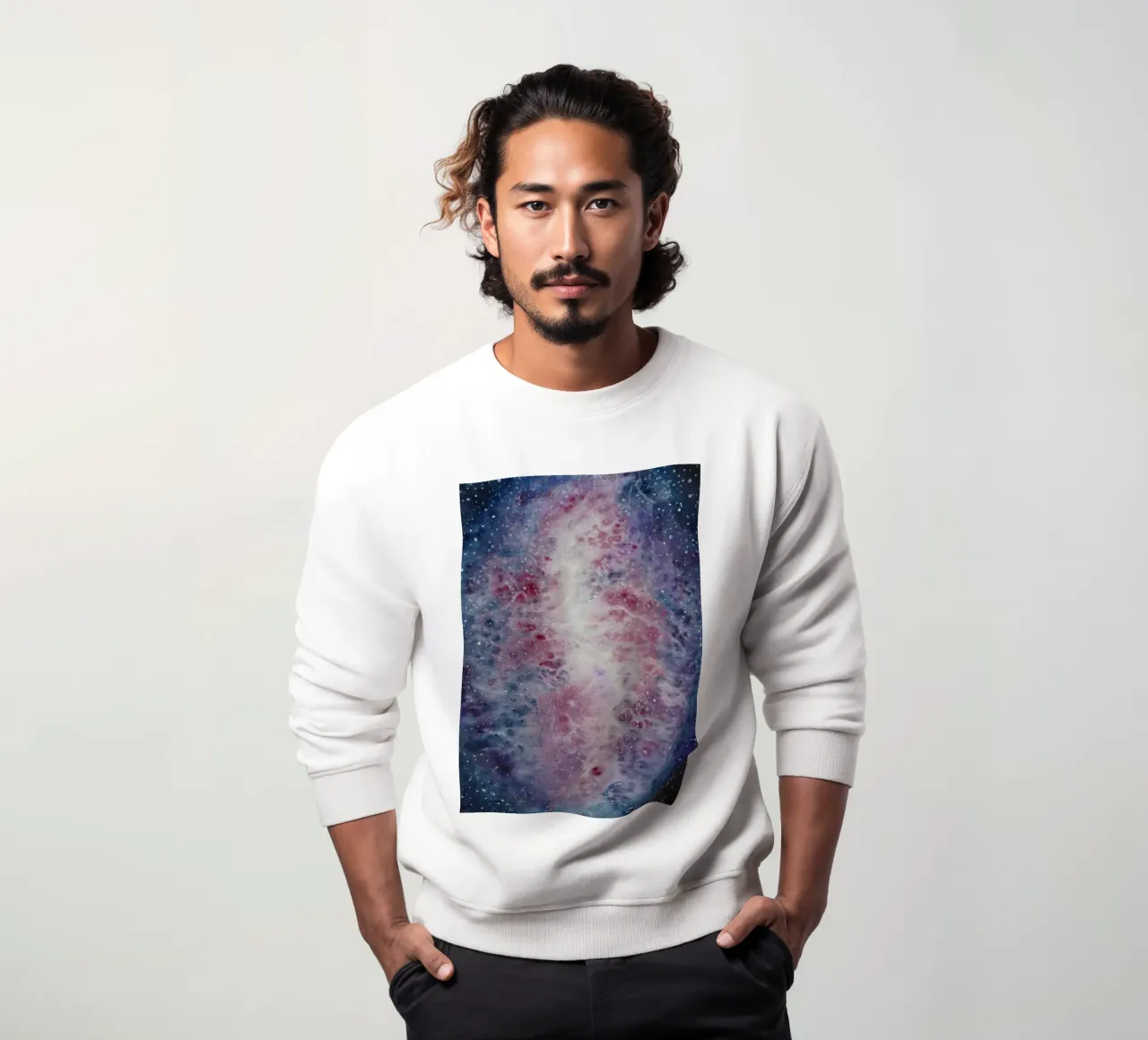 Crescent Nebula felpa da Eva Nev Watercolor