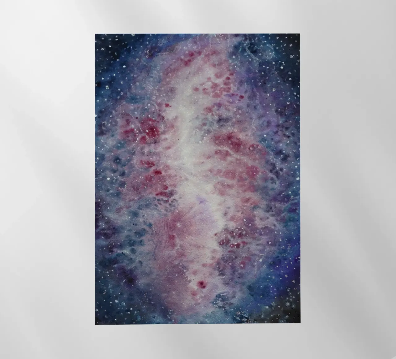 Crescent Nebula pellicola backlit da Eva Nev Watercolor