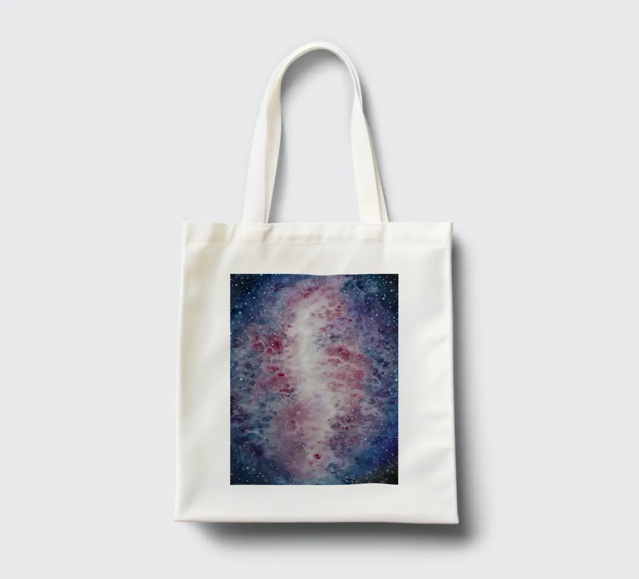 Crescent Nebula borsa in juta da Eva Nev Watercolor