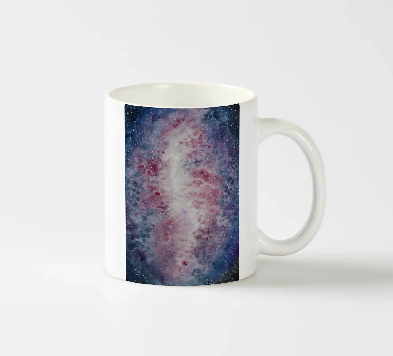 Crescent Nebula tazza in ceramica da Eva Nev Watercolor