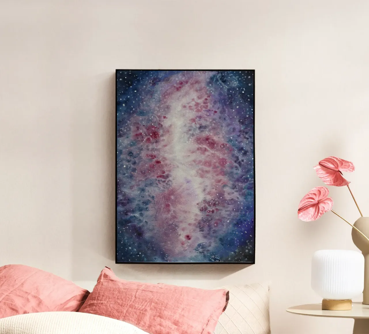 Crescent Nebula plexiglass da Eva Nev Watercolor