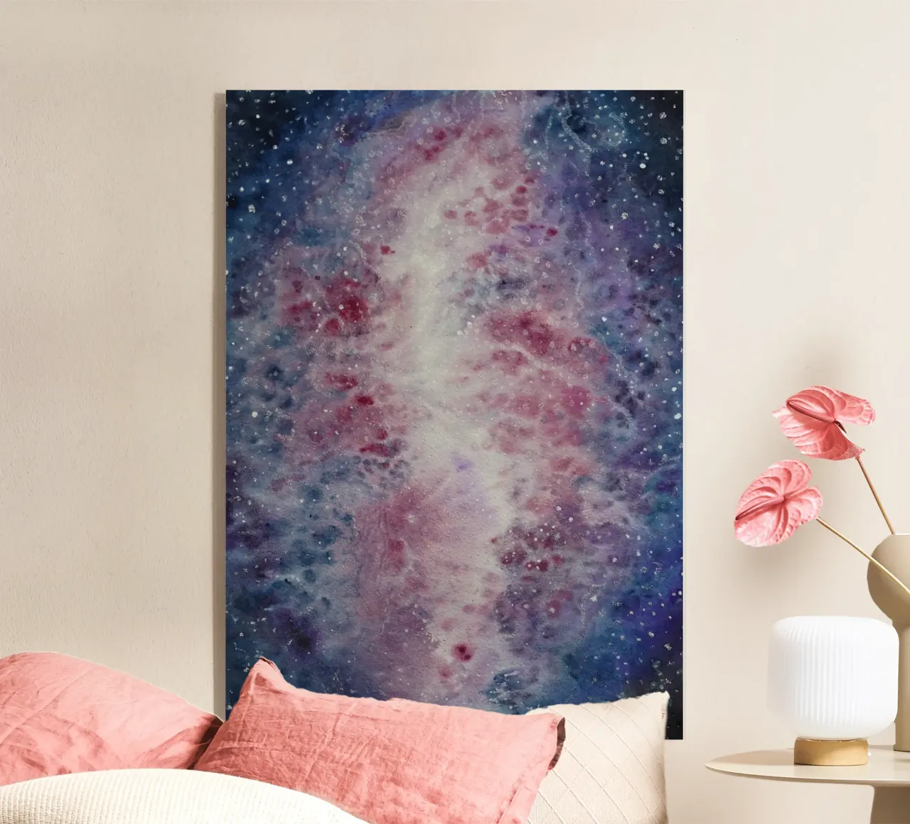 Crescent Nebula plexiglass da Eva Nev Watercolor