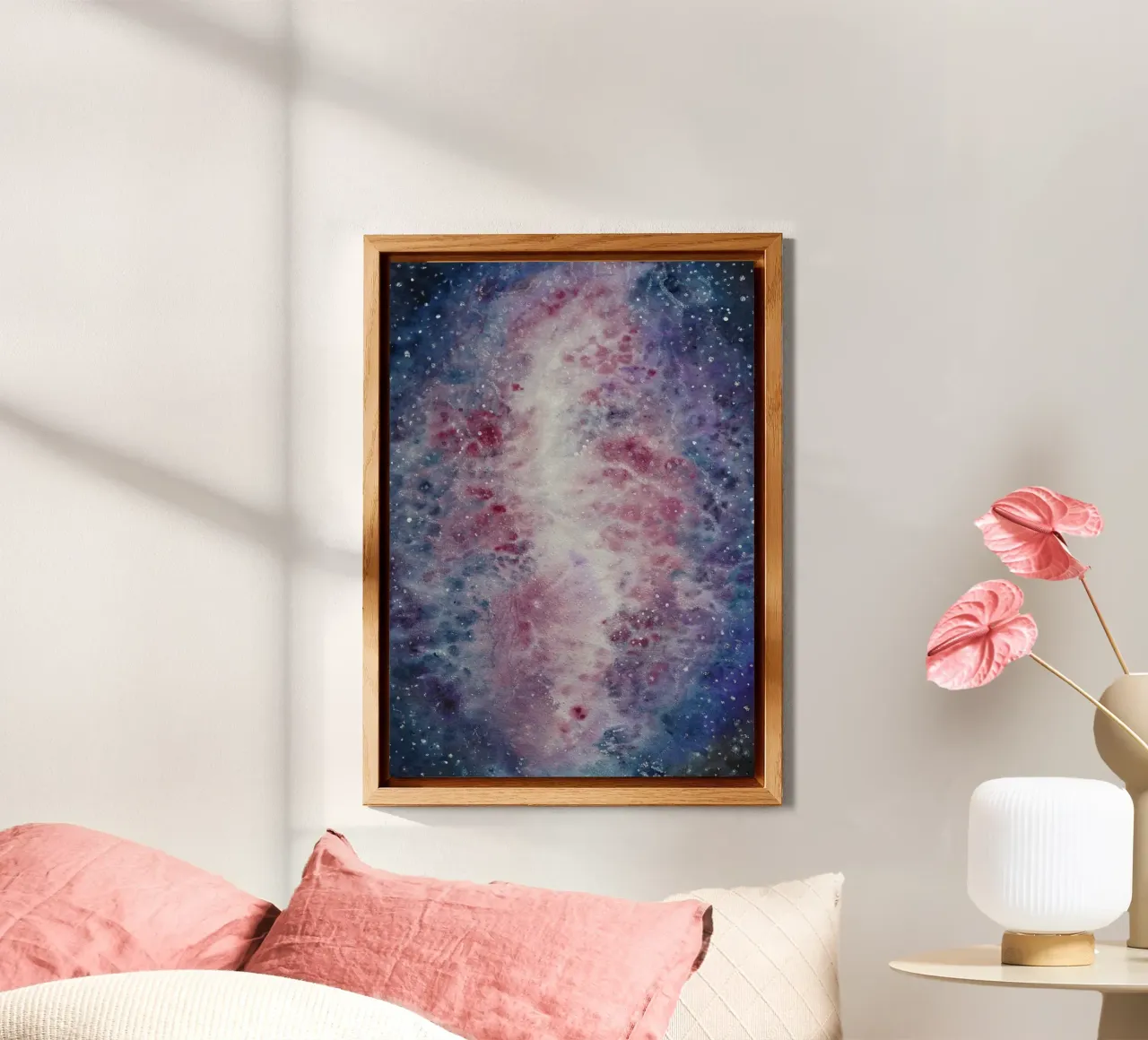 Crescent Nebula alluminio dibond da Eva Nev Watercolor