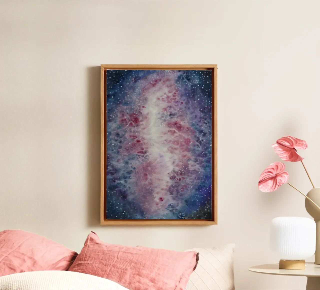 Crescent Nebula tela da Eva Nev Watercolor
