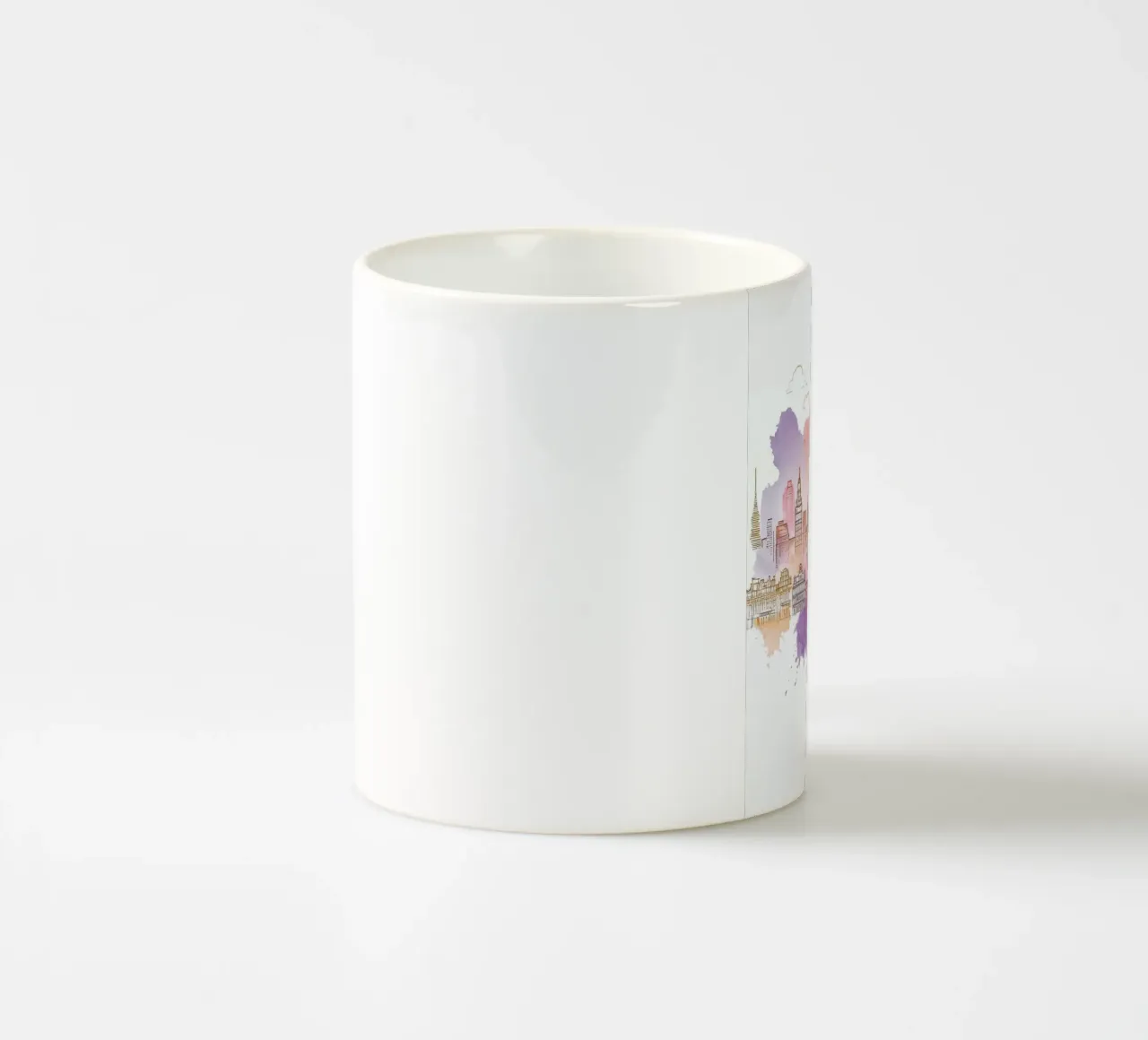Barcelone Ville minimaliste moderne points de repère art mug en céramique de WijdevenDesign