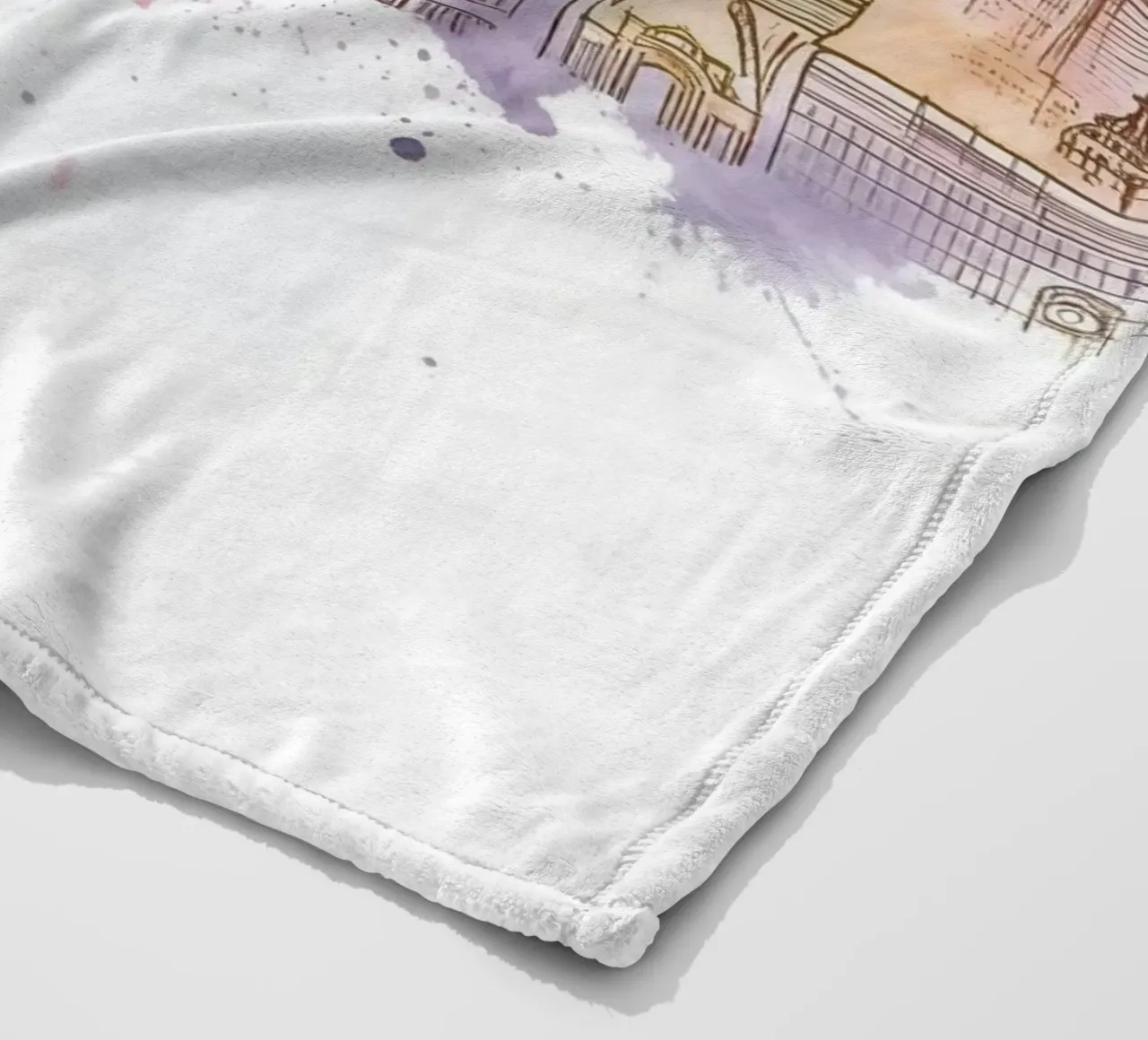 Barcellona Città minimalista moderna punti di riferimento arte coperta in pile da WijdevenDesign