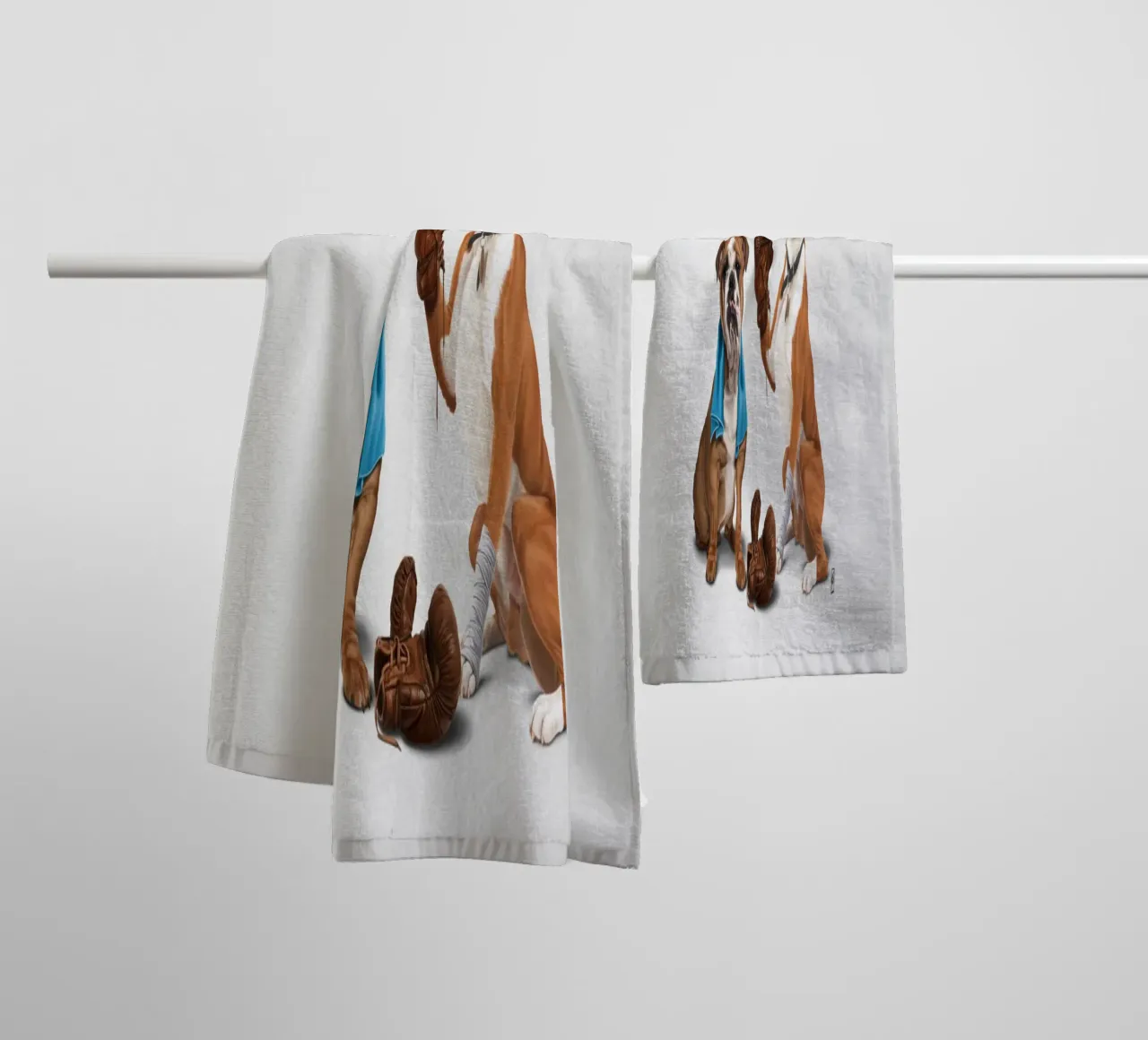 Raging (Titled) asciugamano da bagno da Rob Art | Illustration