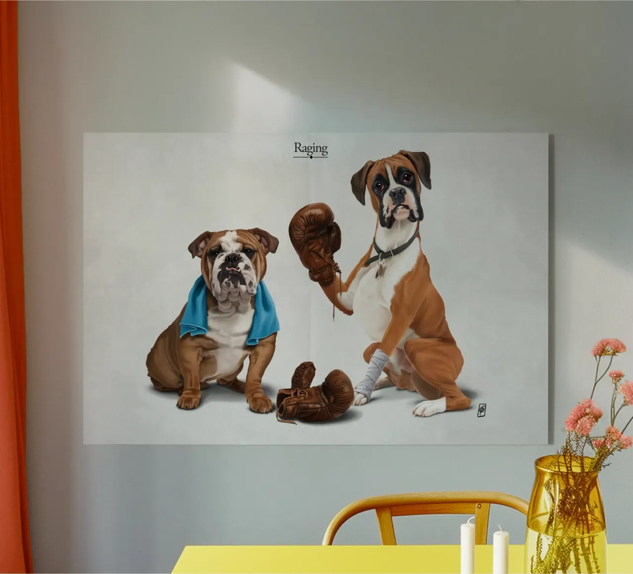 Raging (Titled) plexiglass da Rob Art | Illustration