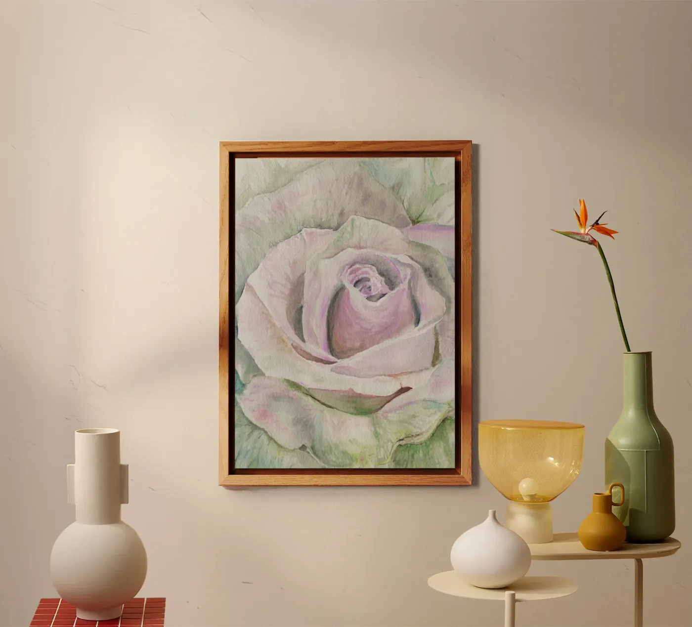 Alpha Rose forex plate by Eva Nev Watercolor