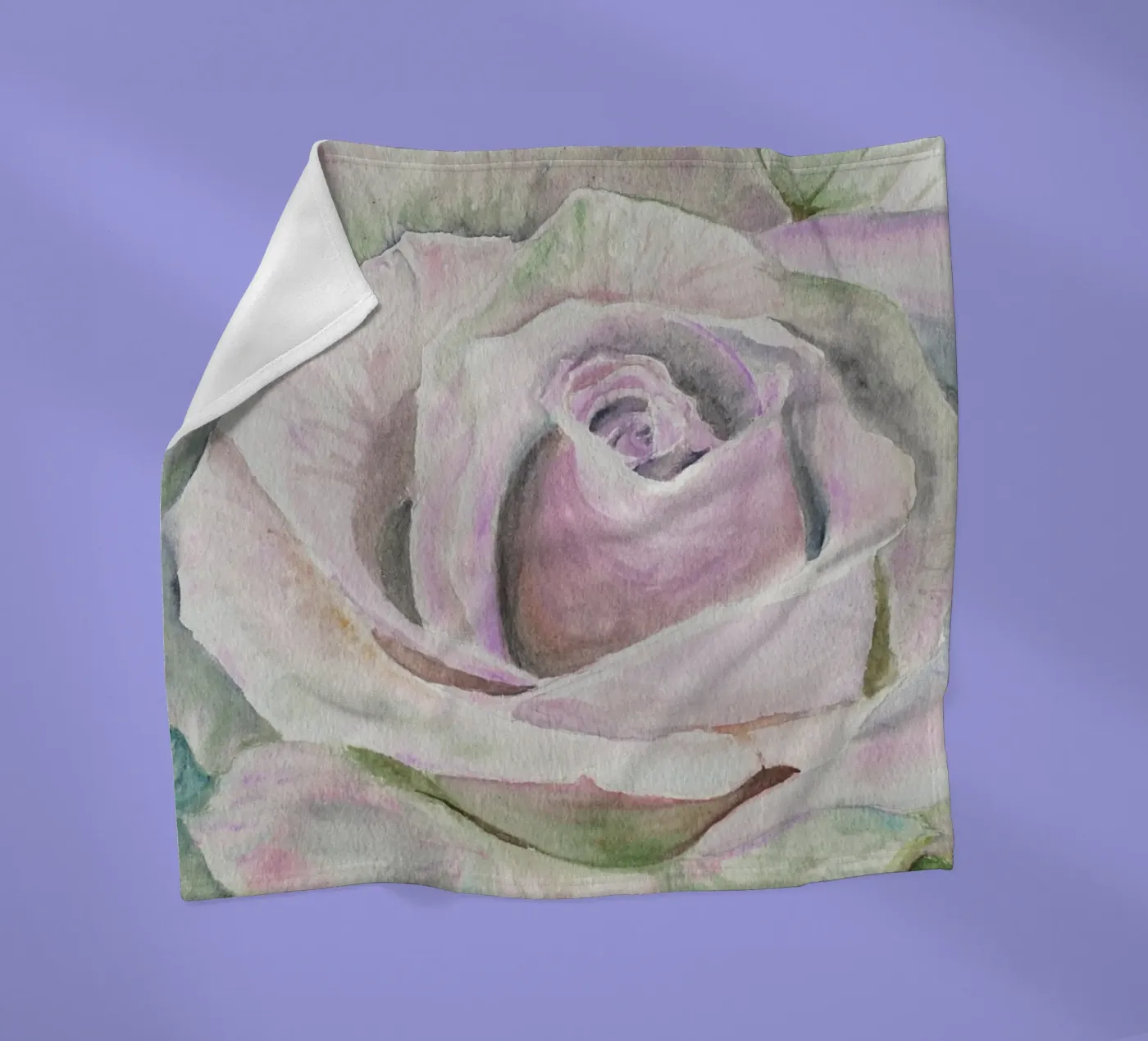 Alpha-roos fleecedeken van Eva Nev Watercolor