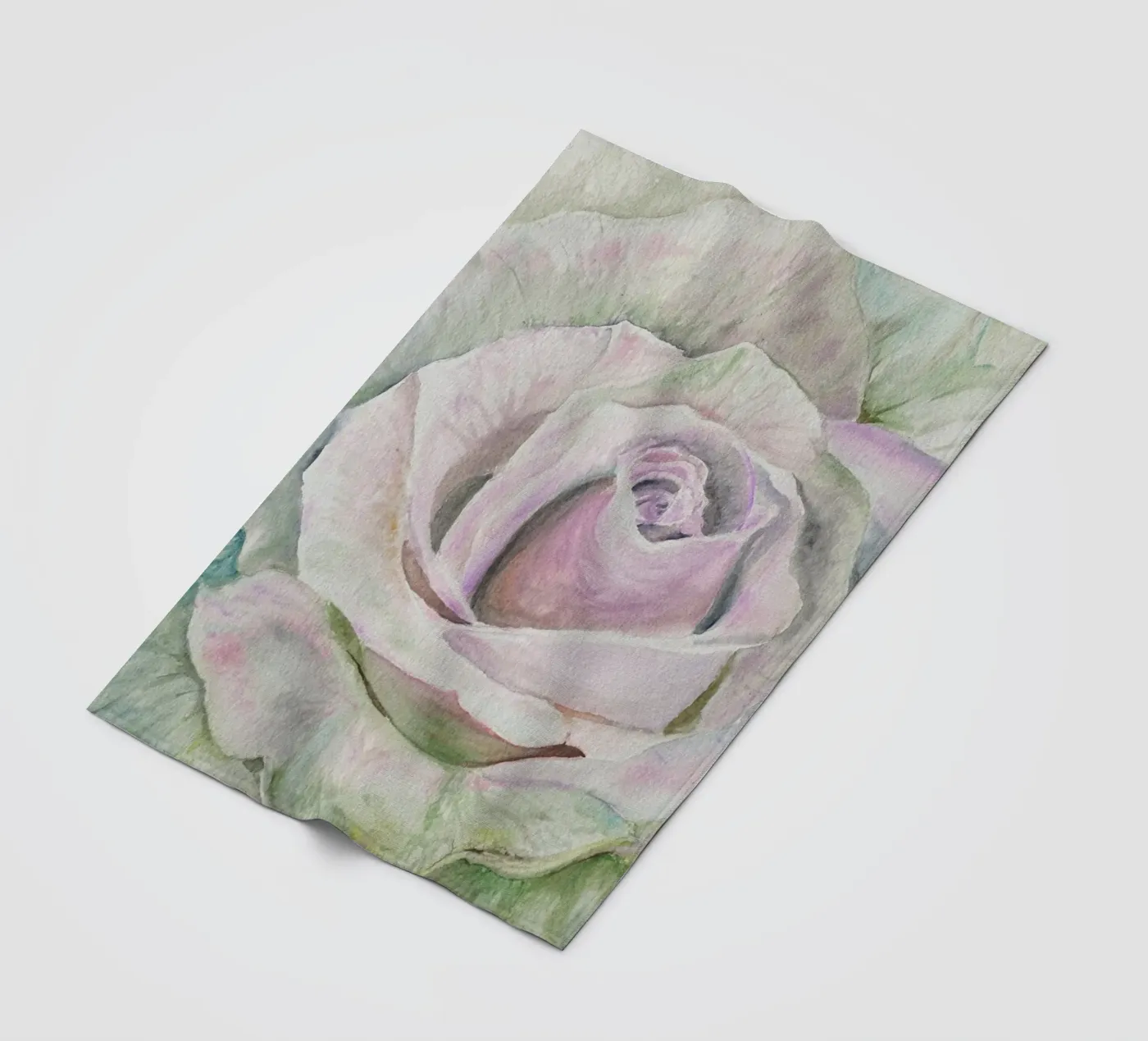 Alpha-roos fleecedeken van Eva Nev Watercolor