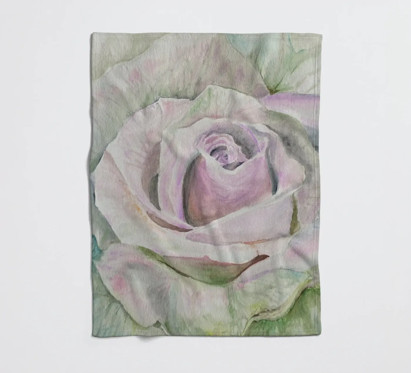 Alpha-roos fleecedeken van Eva Nev Watercolor