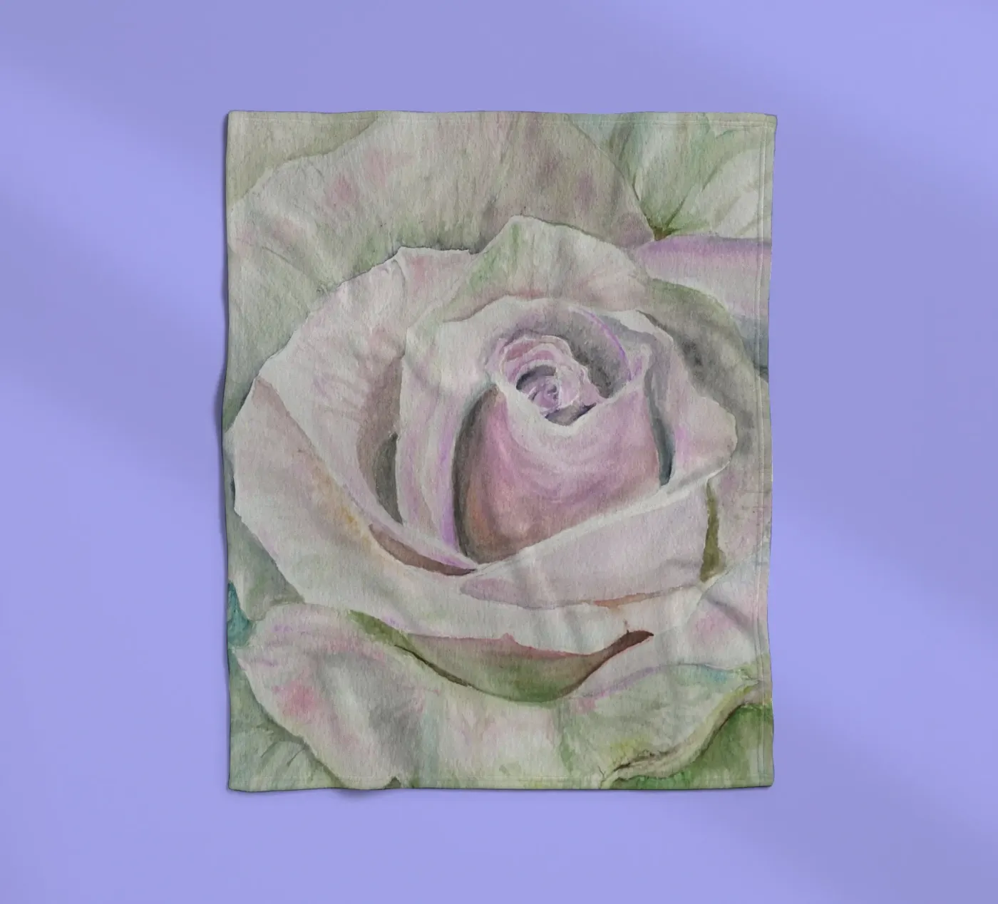 Alpha-roos fleecedeken van Eva Nev Watercolor