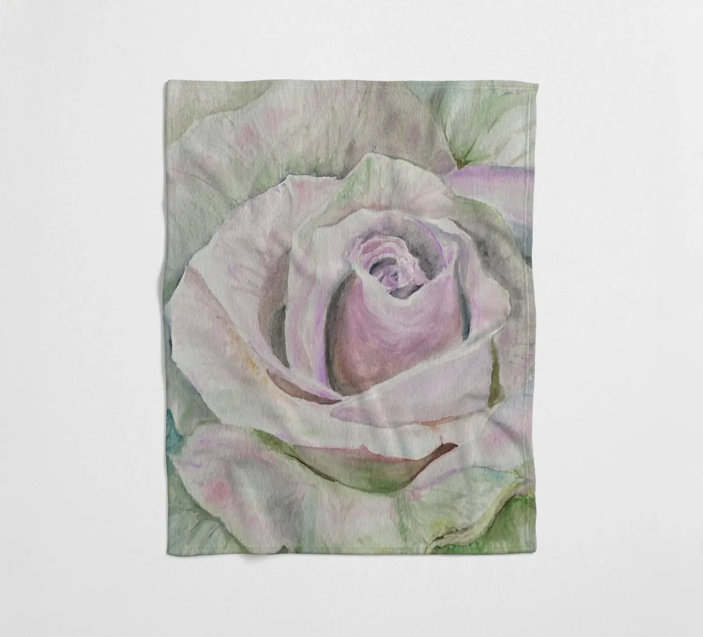 Alpha-roos fleecedeken van Eva Nev Watercolor