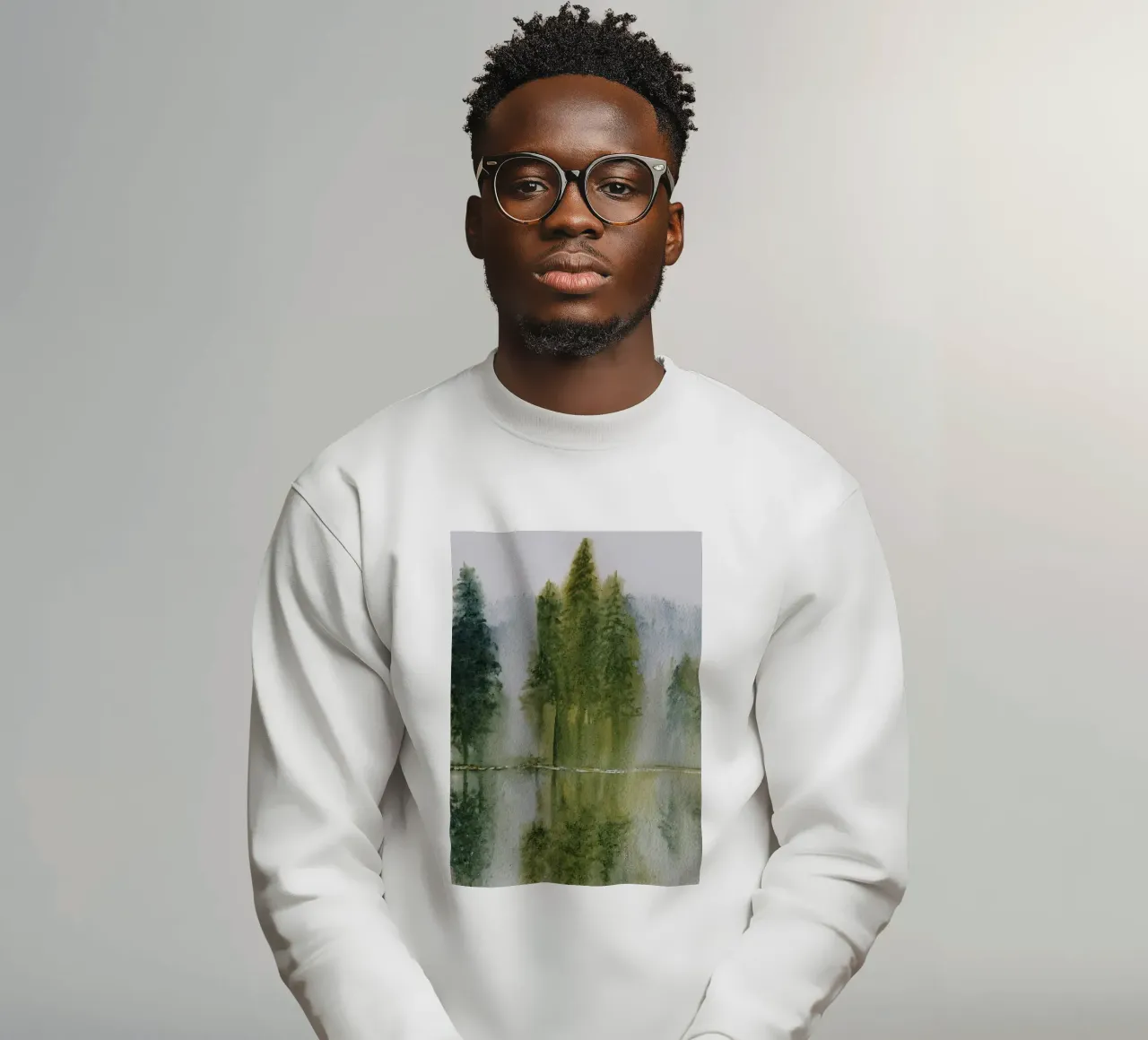 Avalon Sweatshirt von Eva Nev Watercolor