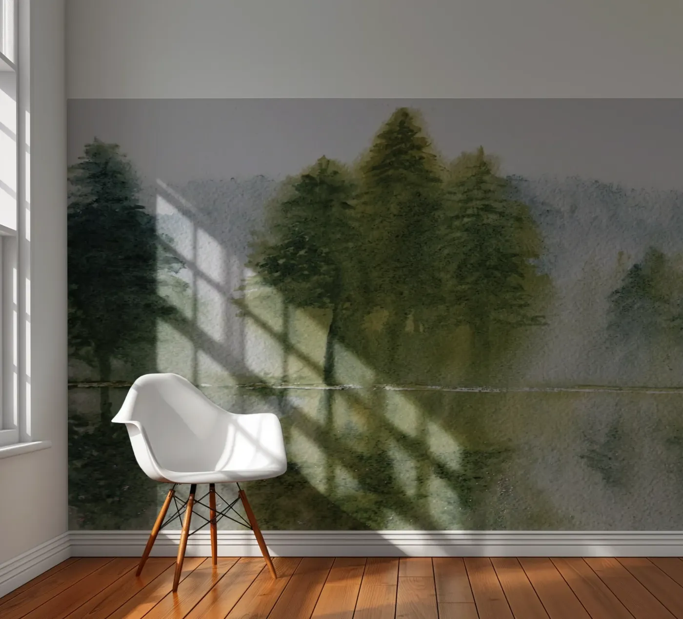 Avalon fotobehang van Eva Nev Watercolor