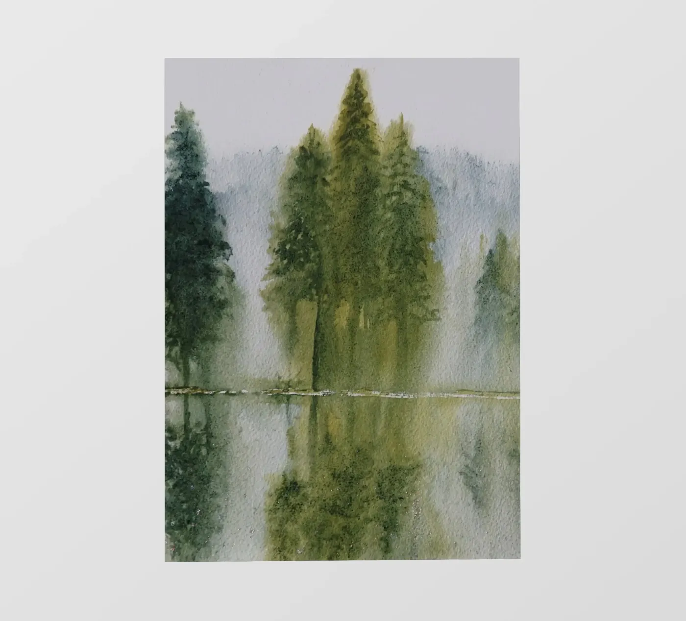 Avalon fotobehang van Eva Nev Watercolor