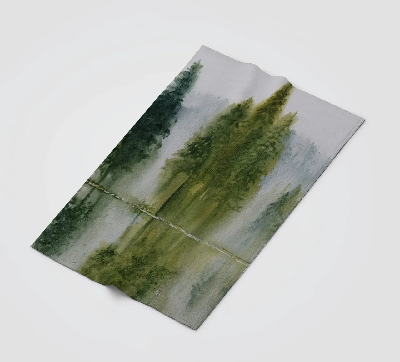 Avalon Fleecedecke von Eva Nev Watercolor