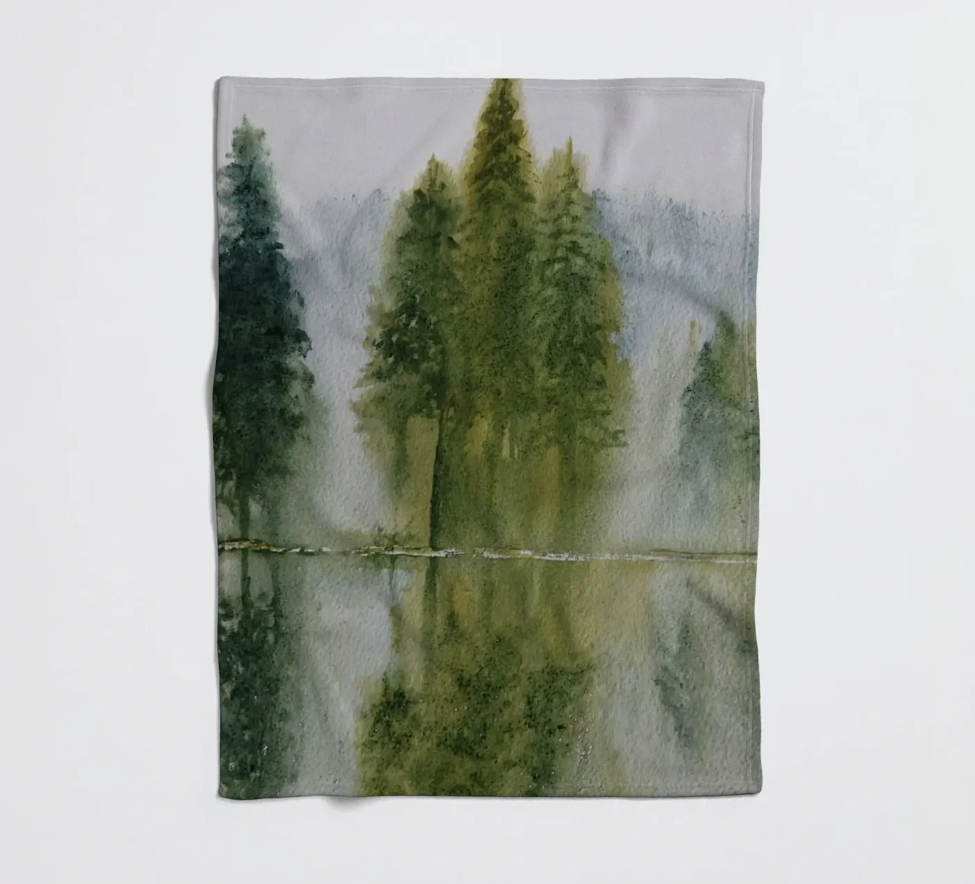 Avalon Fleecedecke von Eva Nev Watercolor