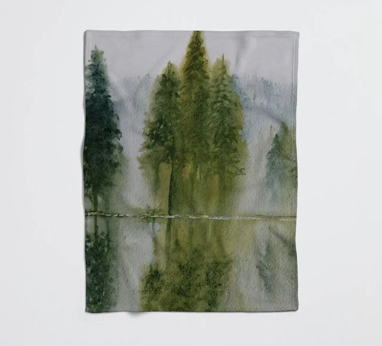 Avalon Fleecedecke von Eva Nev Watercolor