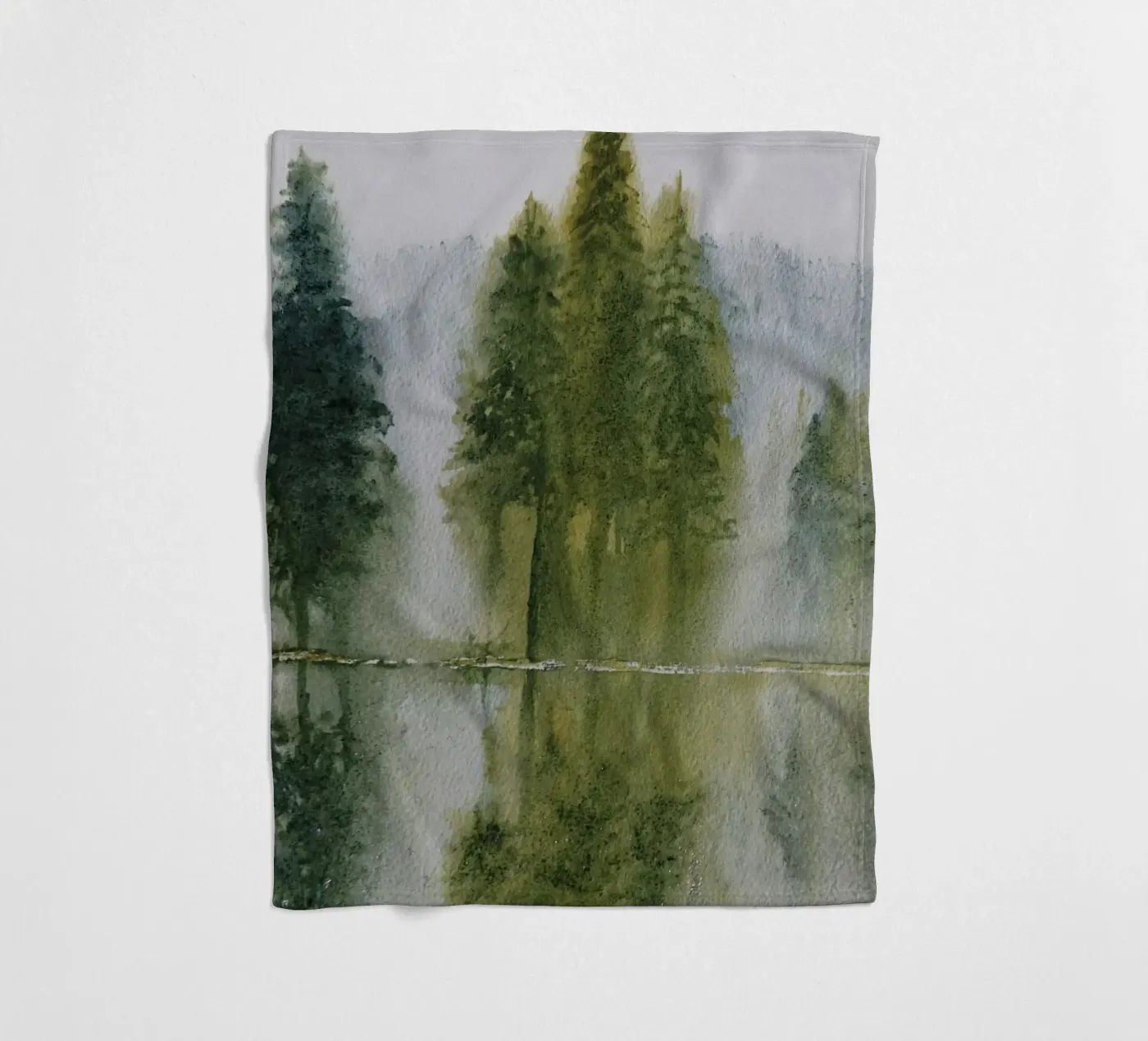 Avalon Fleecedecke von Eva Nev Watercolor