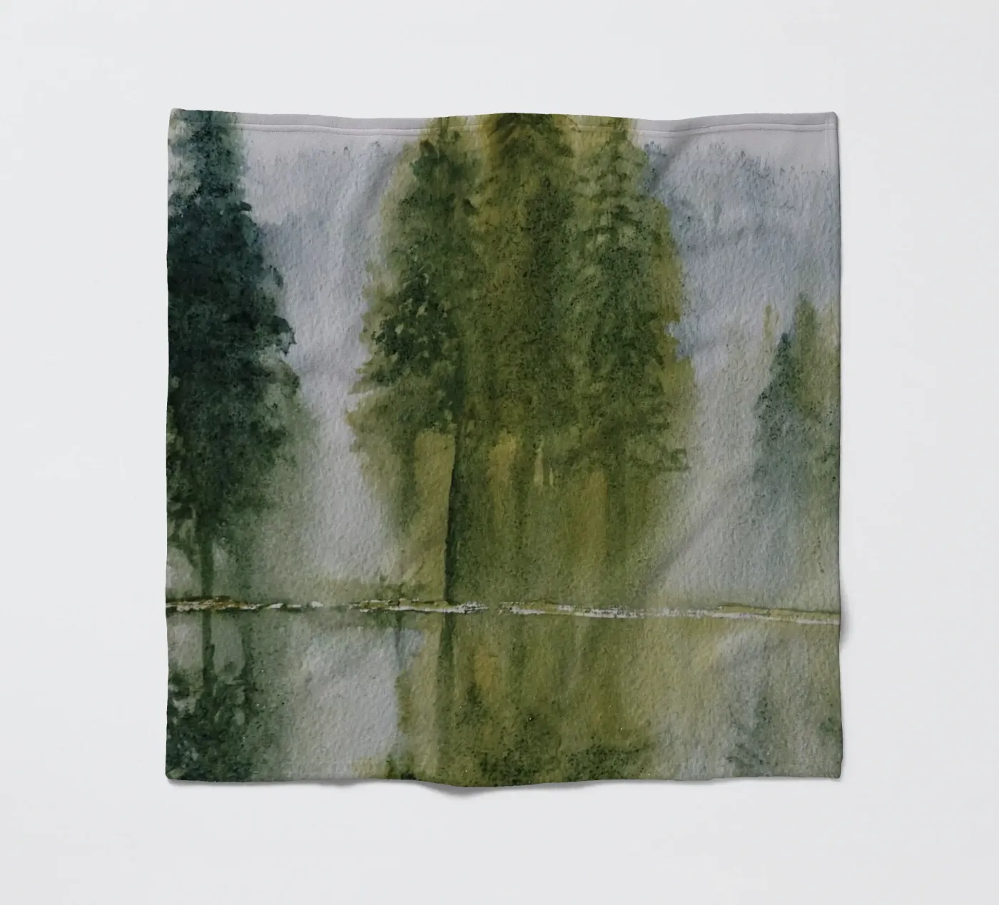 Avalon Fleecedecke von Eva Nev Watercolor