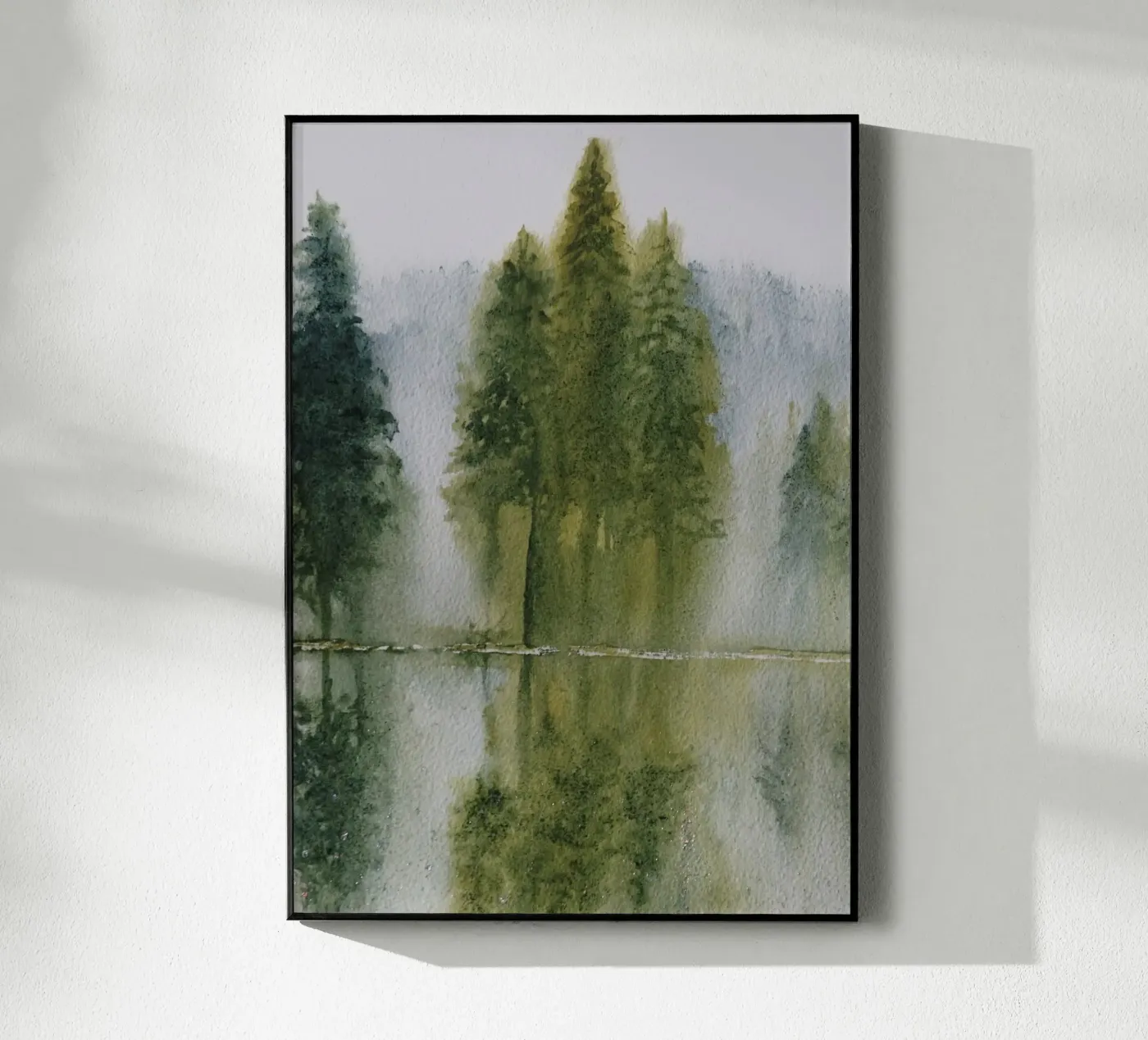 Avalon Acryl-Glas von Eva Nev Watercolor