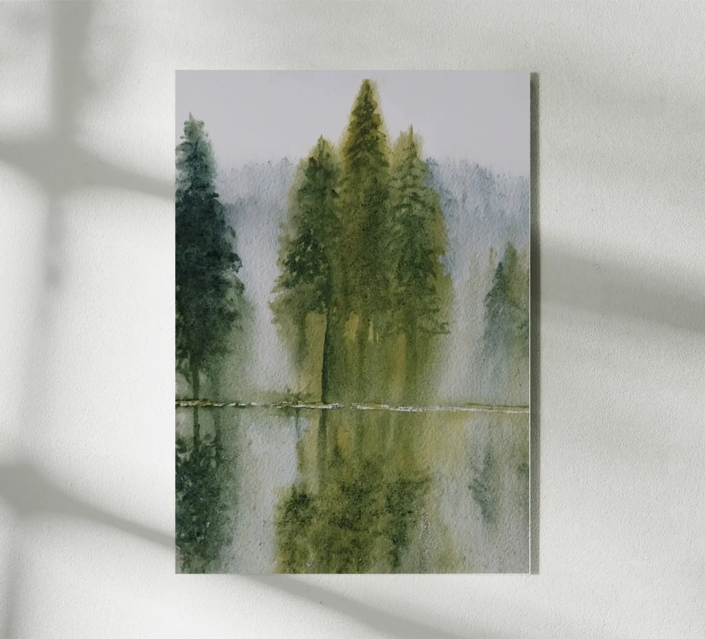 Avalon Acryl-Glas von Eva Nev Watercolor