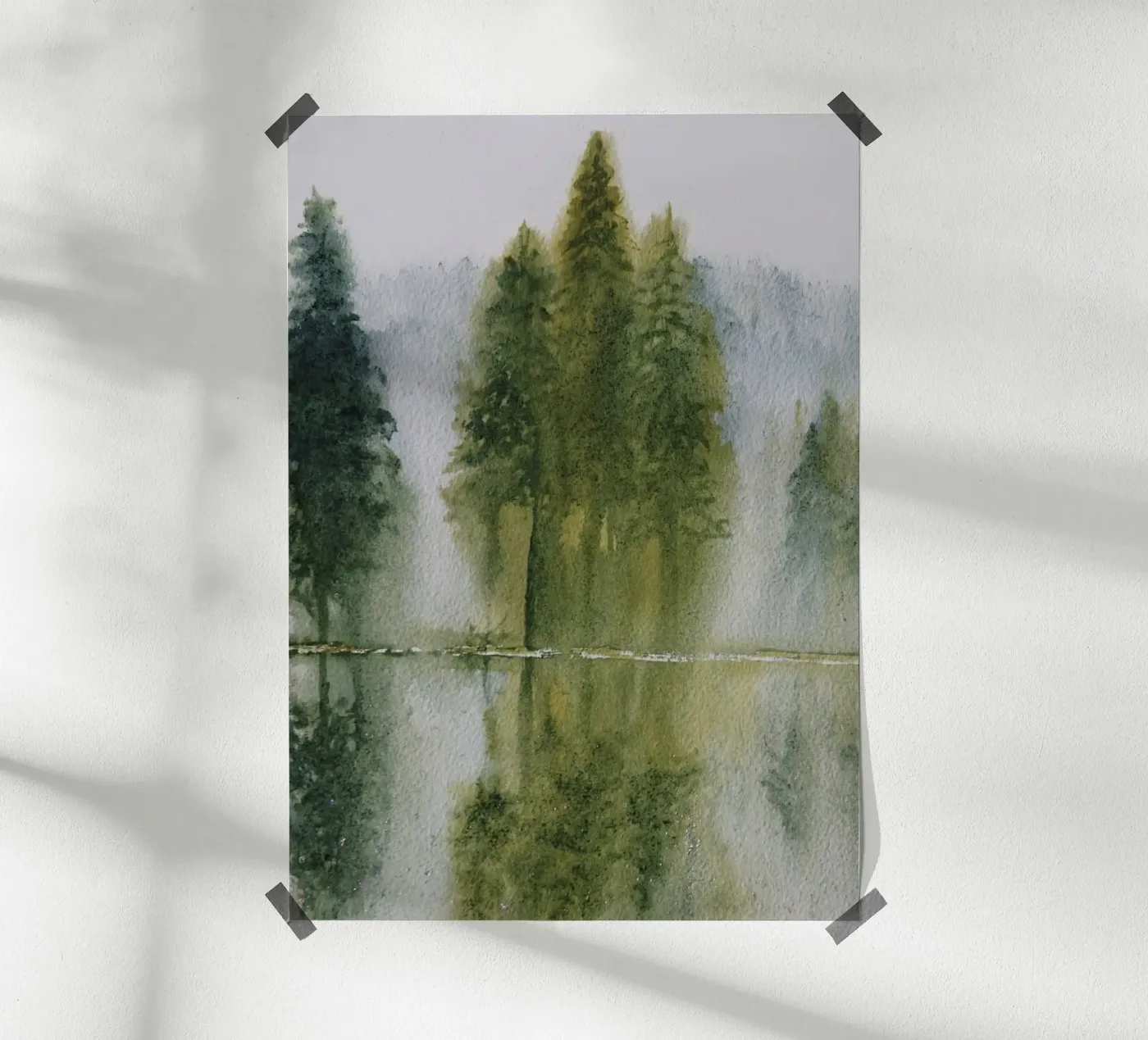 Avalon poster van Eva Nev Watercolor