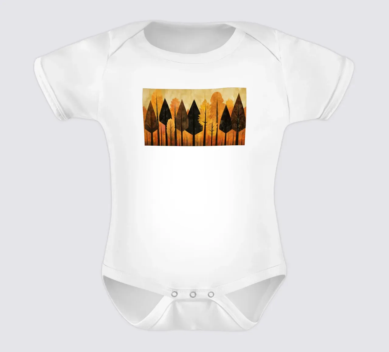 Autumn Forest #04 body neonato maniche corte da Art Unleashed