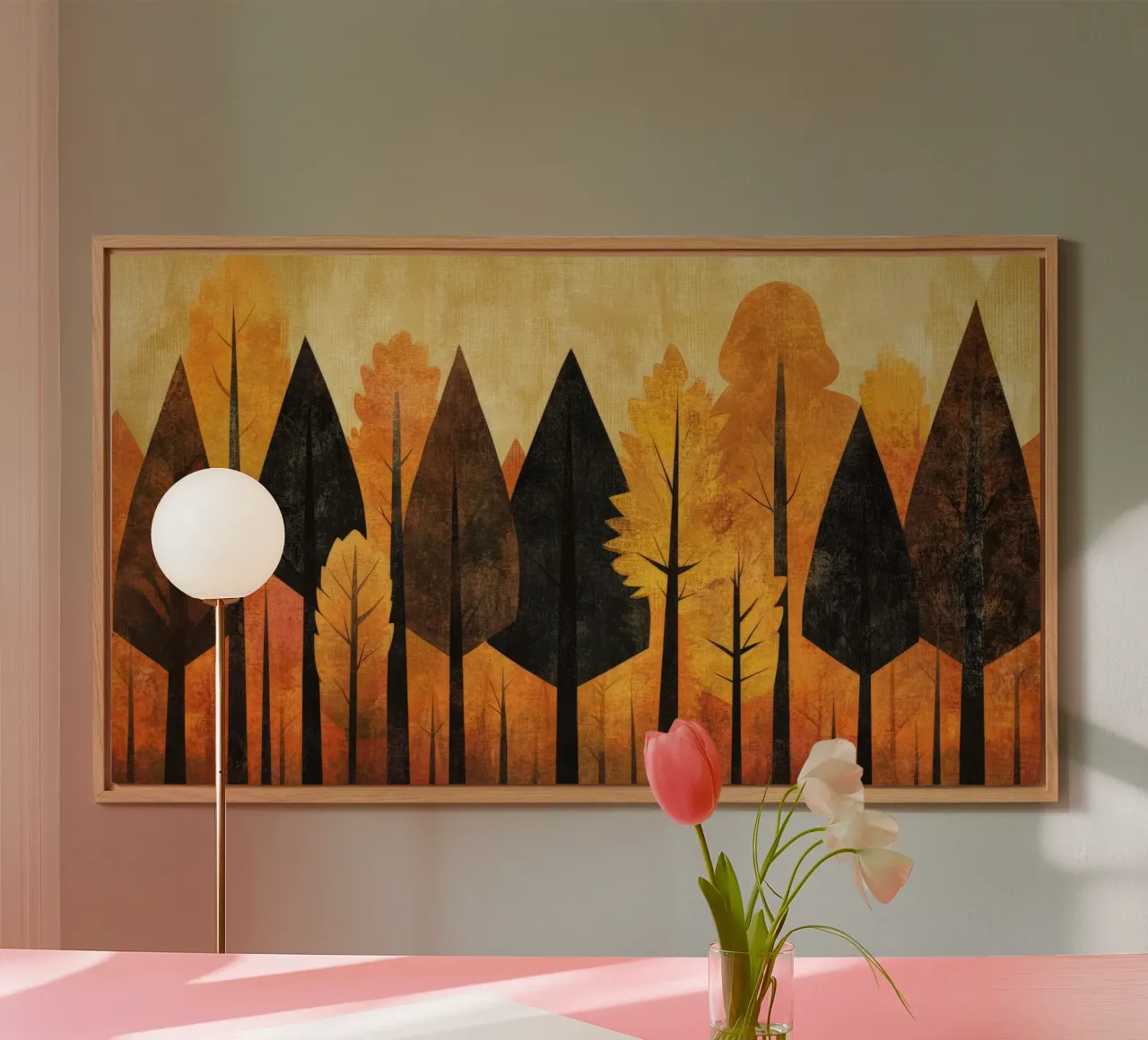 Autumn Forest #04 alluminio dibond da Art Unleashed