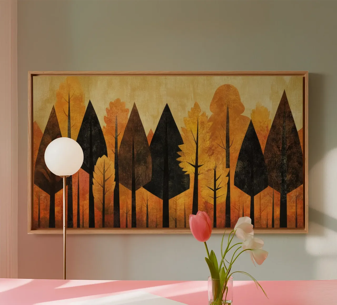 Autumn Forest #04 tela con Cornice a cassetta da Art Unleashed