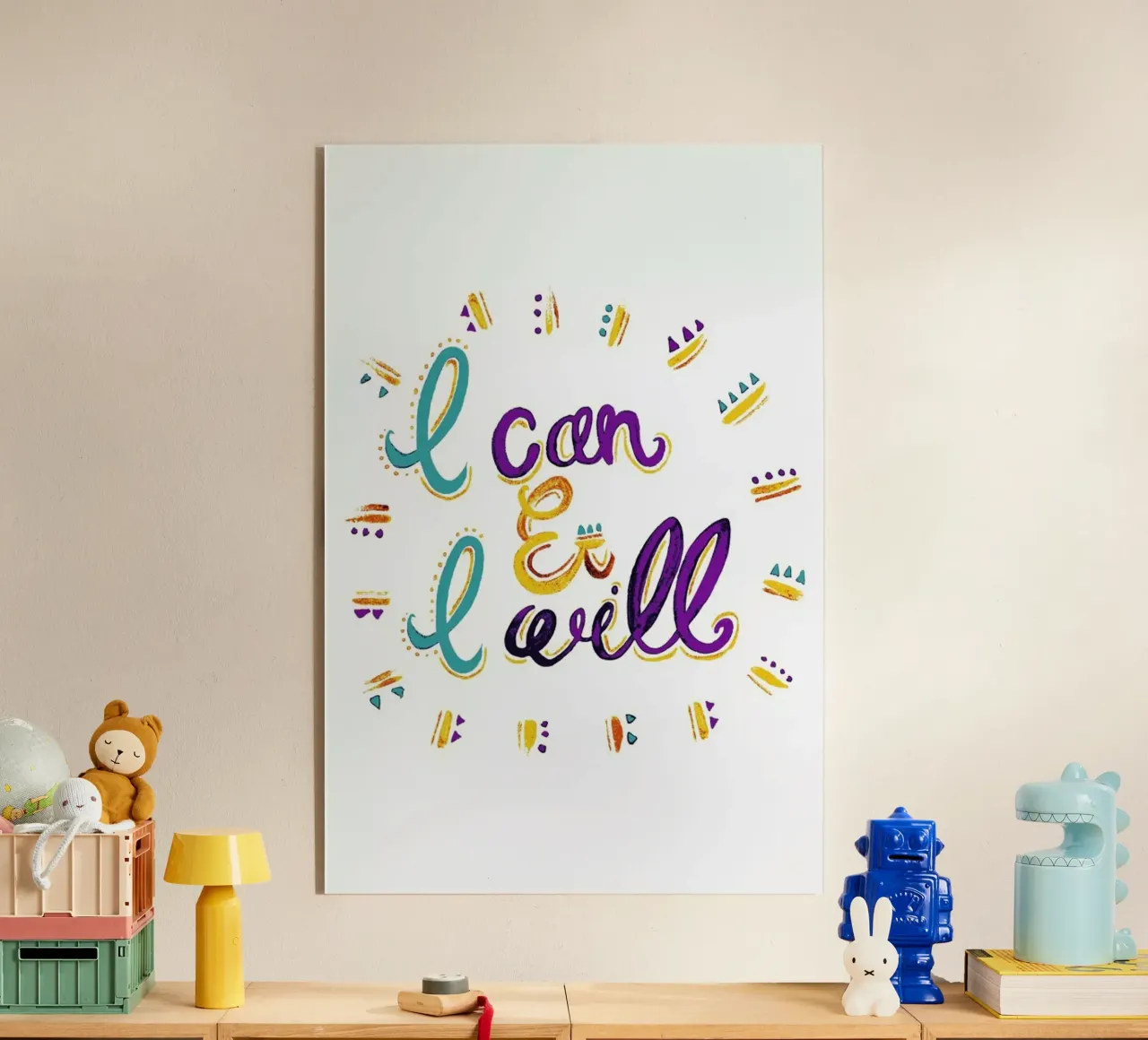 I Can and I Will plexiglass da Pom Graphic Design