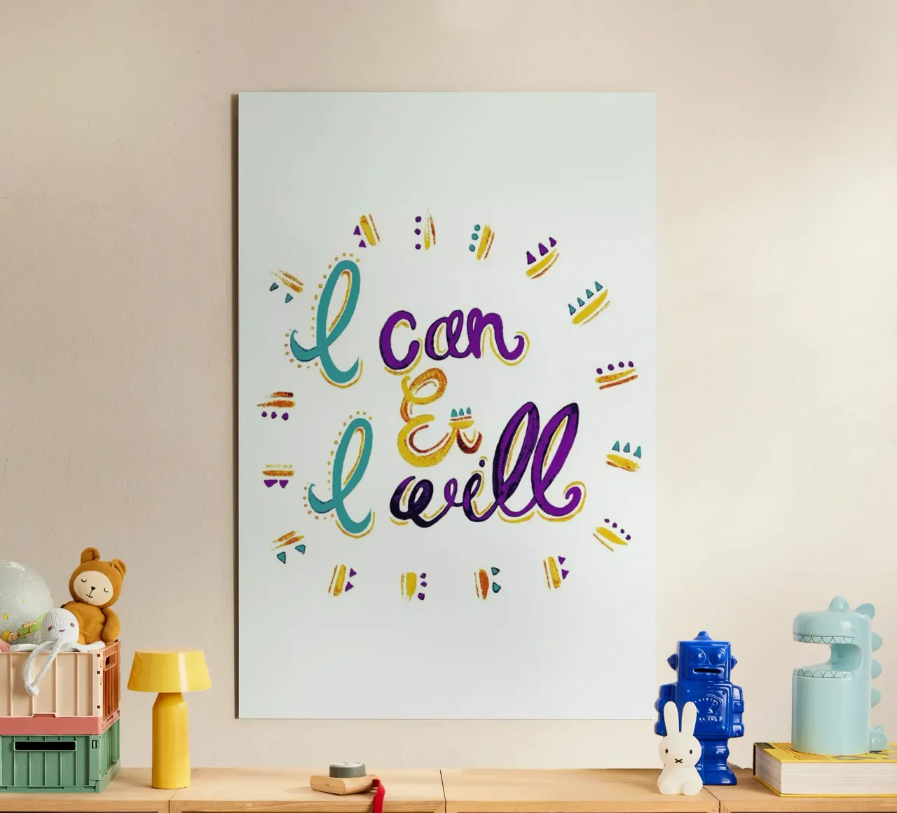 I Can and I Will alluminio dibond da Pom Graphic Design