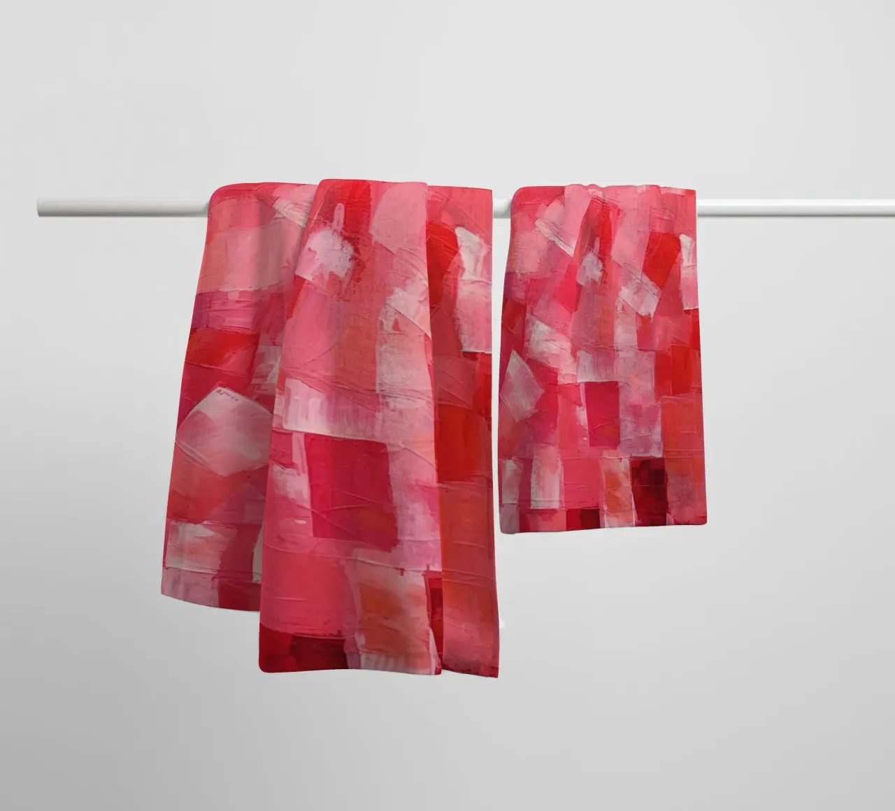 Pink towel by Art Unleashed