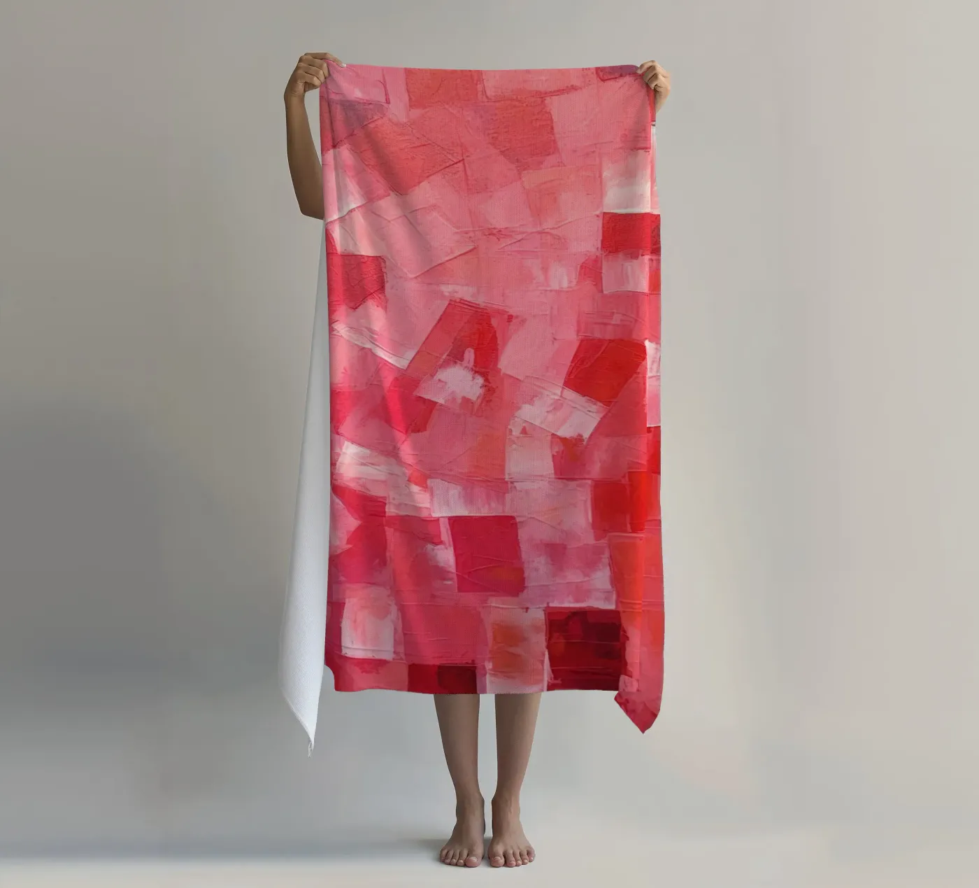 Pink strandhanddoek van Art Unleashed