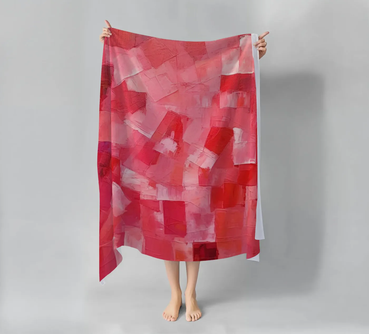 Pink strandhanddoek van Art Unleashed