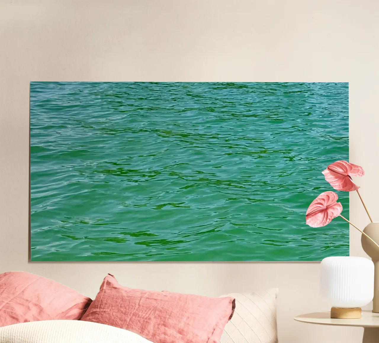Sommerfeeling poster with wooden frame by Art Studio by Iris
