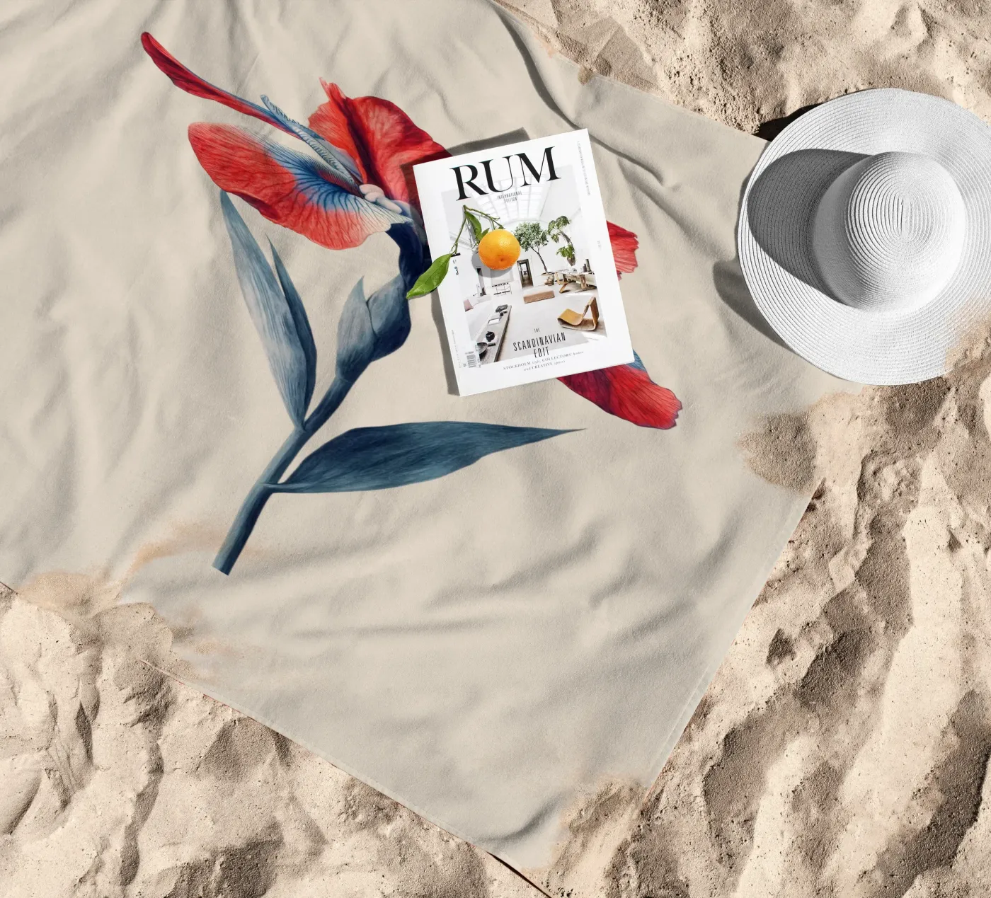 Bloom Strandtuch von Art Unleashed